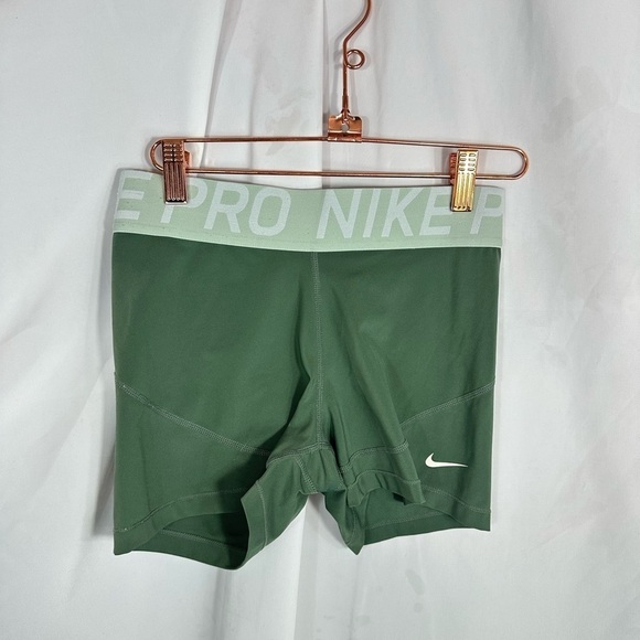 Nike Pro compression 3" shorts army green size M - Picture 2 of 5